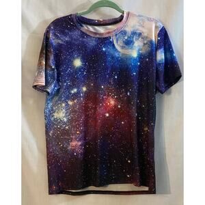 Extra large XL Unisex moisture wick tee shirt polyester and spandex multicolor